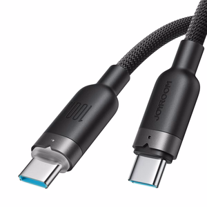 Joyroom S-A63 USB-C–USB-C-kaapeli, 100 W, 1,2 m, musta