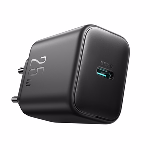 Joyroom JR-TCF23 verkkolaturi USB-C 25W SFC / PPS / PD - musta + USB-C / USB-C kaapeli 1m