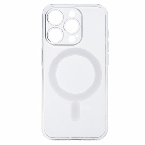 TEL PROTECT MagSilicone Suojakuori iPhone 15 Pro:lle läpinäkyvä