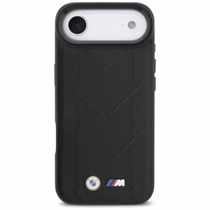 BMW M Quilted Logo MagSafe Suojakuori iPhone 17 Air:lle - Musta