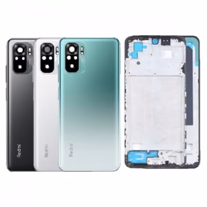 Back cover compatible with Xiaomi Redmi Note 10S / shadow black / (with camera lens) / HQ