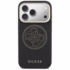 Guess Perforated 4G MagSafe Suojakuori iPhone 17 Pro:lle - Musta