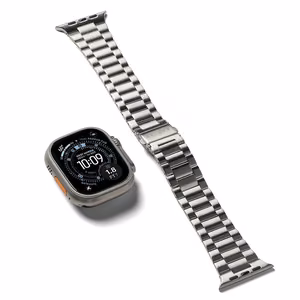Ringke Metal One Air Rannekoru Apple Watch 8 / 9 / 10 / 11 / SE / Ultra (44 / 45 / 46 / 49 mm):lle - Hopeinen
