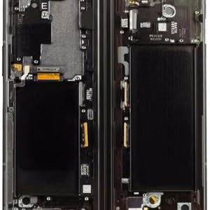 LCD-näyttö Samsung F926 Z Fold3 5G kosketusnäytöllä (sisempi) Phantom Black alkuperäinen (käytetty Grade C)