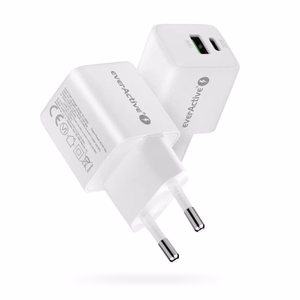 laturi 1 x USB, 1 x USB-C Quick Charge 3.0 20W valkoinen