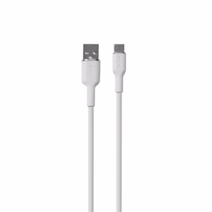 Puro Soft USB-A–USB-C -kaapeli, 1.5 m, valkoinen