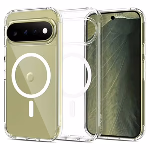 Tech-Protect FlexAir Hybrid MagSafe -suojakuori Google Pixel Pro 9 / 9 Pro / 10 / 10 Pro / 11 / 11 Pro -malleille, läpinäkyvä