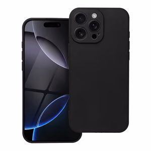 Pehmeä suojakuori iPhone 16 Pro Max musta
