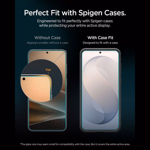 Spigen Glas.tR EZ Fit Pro AC karkaistu lasi mallille Samsung Galaxy S26 FE
