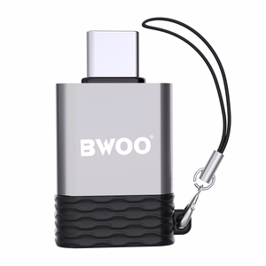 BWOO adapteri USB - USB-C harmaa OTG BZ-35