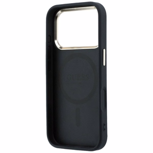Kotelo mallille IPHONE 18 Pro Max/17 Pro Max MagSafe-yhteensopiva (Saffiano Small 4G & Classic Logo) (väri: musta)