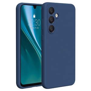 Etteri Silicone case for Samsung Galaxy S24 FE dark blue