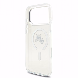 Karl Lagerfeld IML K&CH Heads Metal Frame MagSafe -suojakuori Apple iPhone 18 Pro Max -puhelimelle