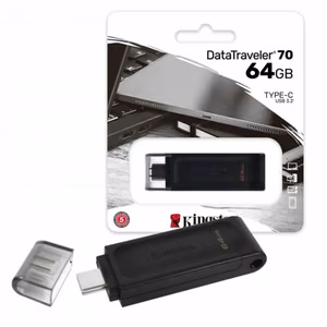 USB-C muistitikku Kingston DT70 64GB USB3.2 / 100% aito
