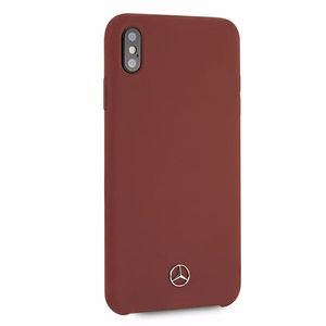 Mercedes Silicone Line kotelo iPhone Xs Max - punainen