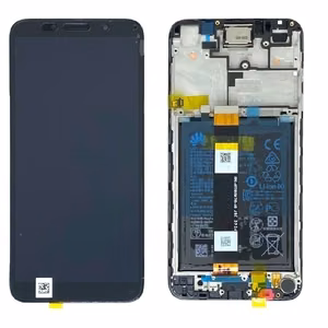 LCD-näyttö Huawei Y5p 2020 kosketusnäytöllä, kehyksellä ja akulla Midnight Black alkuperäinen (service pack)