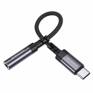Borofone Adapter BV24 Graceful - Type C to jack 3,5mm - grey