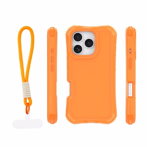 Safepop suojakuori hihnalla iPhone 16 Pro Max 6,9" oranssi