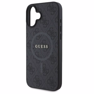 Guess 4G Ring Classic Logo MagSafe kotelo iPhone 16 - musta
