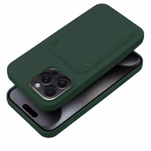 Suojakuori iPhone 15 PRO MAX:lle Card Case vihreä