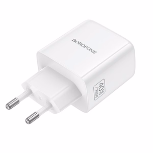 Borofone verkkolaturi BN33 Fuente GaN Type C - QC3.0 PD 40W valkoinen