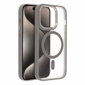 Suojakuori iPhone 17:lle Full Matte Mag Cover yhteensopiva MagSafe titaani