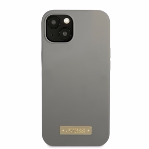 Guess GUHMP13MSPLG iPhone 13 6.1" harmaa/harmaa kova Suojakuori Silicone Logo Plate MagSafe