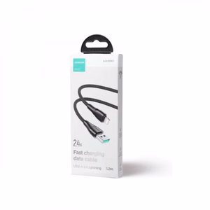 Joyroom Surpass Series A11 USB-A / Lightning 2.4A kaapeli 1.2 m - musta