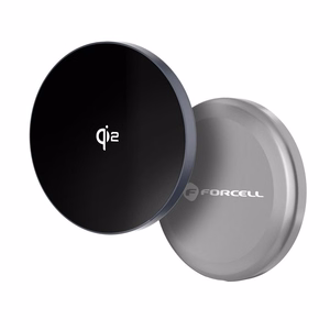 FORCELL F-ENERGY Smart Charge Qi2 15W langaton laturi 150cm irrotettavalla kaapelilla MagSafe-yhteensopiva hopea