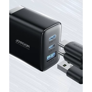 Joyroom JR-TCF10 fast charger 2x USB-C USB-A 32W - black