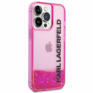 Karl Lagerfeld Liquid Glitter Elong Case for iPhone 14 Pro - Pink