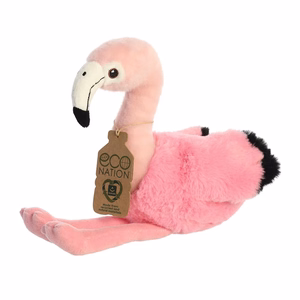Eco Nation ympäristöystävällinen flamingopehmolelu, 24 cm