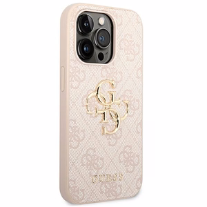 Guess GUHCP14L4GMGPI iPhone 14 Pro 6.1" vaaleanpunainen/vaaleanpunainen kovakotelo 4G Iso metallilogo