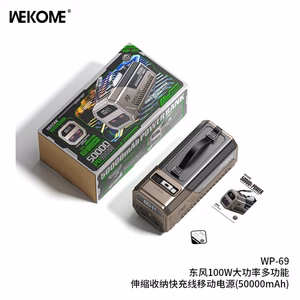 Power Bank WK Design "WP-69" Grey 50000mAh (100W)