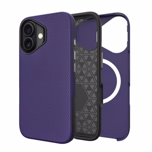 Perfectionists Triangle Mag suojakuori iPhone 15 violetti