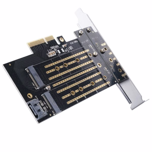 Orico PDM2 PCIe-laajennuskortti 3.0 ×4 M.2 NVMe- ja SATA-asemille – musta