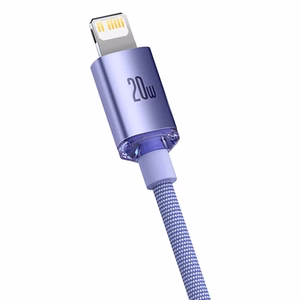USB Cable Baseus "CAJY000205" Violet "Type-C / Lightning" 200cm (up to 20W)