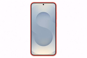 Samsung Silicone Case -suojakuori Samsung Galaxy S25 -puhelimelle, punainen