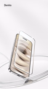 Benks GlassWarrior -näytönsuoja iPhone 16 Prolle (Online Packing)