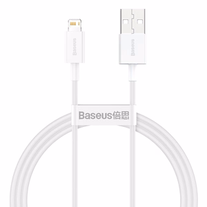Baseus CALYS-A02 puhelinkaapeli valkoinen 1 m USB A Lightning