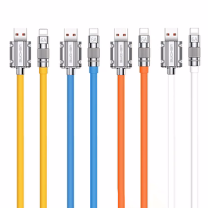 WEKOME WDC-186 Wingle Series USB-A–Lightning charging and data cable, 1 m, orange