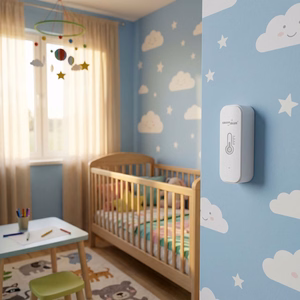 GreenBlue GB737 – Wi-Fi-lämpötila- ja kosteusanturi sisäkäyttöön, 3,0 V, 2× LR03