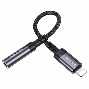 Borofone Adapter BV24 Graceful - Lightning to jack 3,5mm - grey