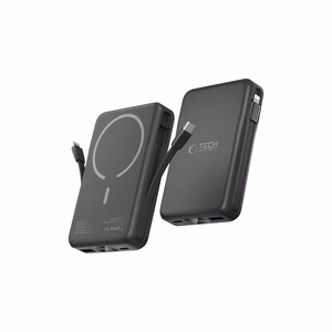 Tech-Protect LifeMag PB31 Power Bank MagSafe 10000mAh 15W USB-C / USB-A / Sisäänrakennetut USB-C / Lightning-kaapelit - musta