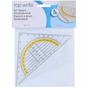 Topwrite 3-in-1-geometriakolmio, 14 cm