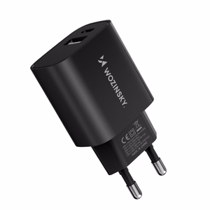 Charger Wozinsky (WGWCB) (1xUSB-C;1xUSB 3A 20W) black