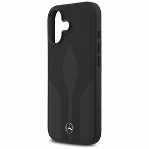 Mercedes Leather The Move MagSafe Suojakuori iPhone 17:lle - Musta
