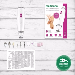 Medisana MP 840 manikyyri- ja pedikyyrilaite 7 lisäosalla