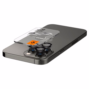 Spigen Glas.tR EZ Fit Optik kamerasuoja iPhone 14 Pro / Pro Max / 15 Pro / Pro Max / 16 Pro / Pro Max 17 Pro / 17 Pro Max - musta 2 kpl.