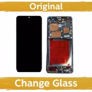 LCD-näyttö yhteensopiva Huawei P60 kehyksellä / musta / (Uusittu: Kiina)